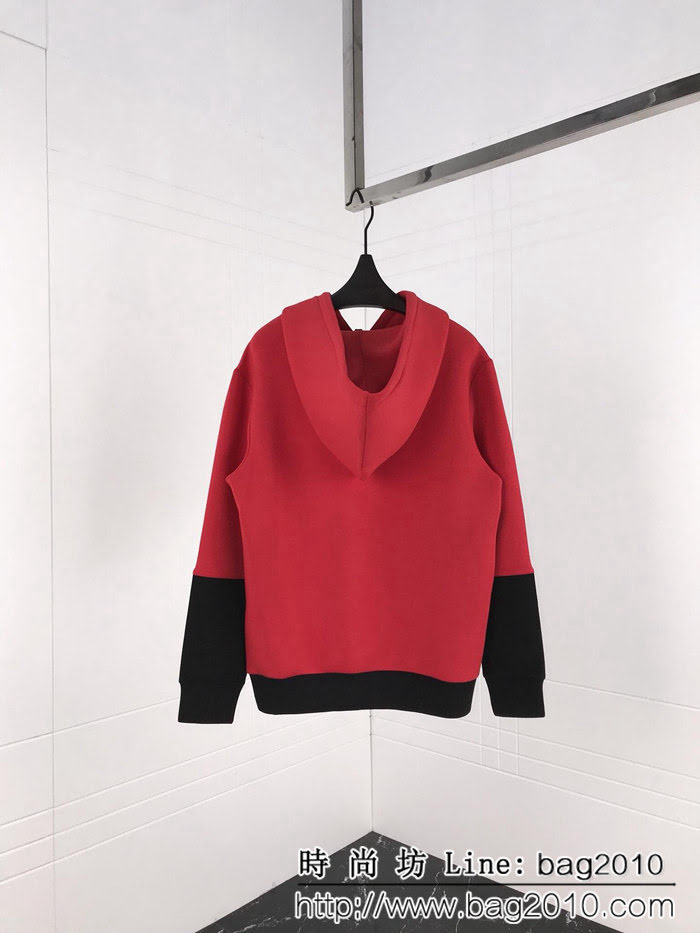 BALENCIAGA巴黎世家  18ss秋冬新款 撞色拼接 太空棉連帽衛衣 ydi1001